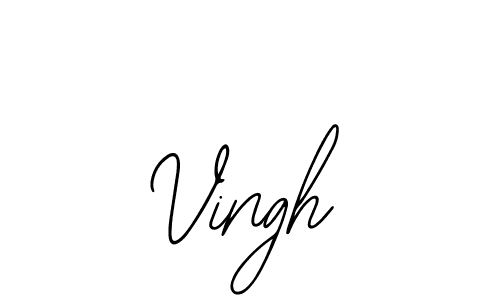 Design your own signature with our free online signature maker. With this signature software, you can create a handwritten (Bearetta-2O07w) signature for name Vingh. Vingh signature style 12 images and pictures png