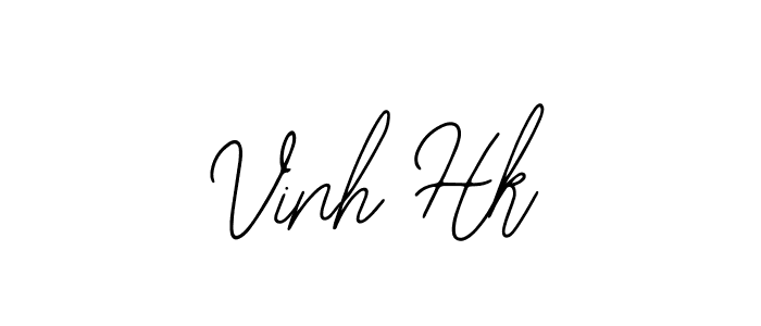 You should practise on your own different ways (Bearetta-2O07w) to write your name (Vinh Hk) in signature. don't let someone else do it for you. Vinh Hk signature style 12 images and pictures png