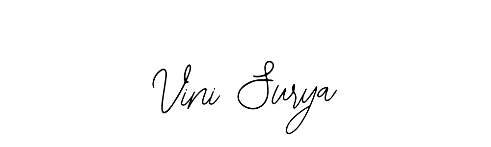 Similarly Bearetta-2O07w is the best handwritten signature design. Signature creator online .You can use it as an online autograph creator for name Vini Surya. Vini Surya signature style 12 images and pictures png