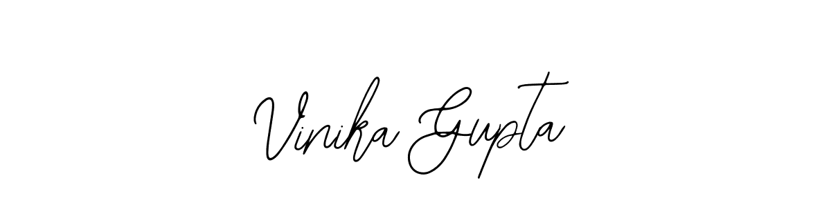 How to make Vinika Gupta signature? Bearetta-2O07w is a professional autograph style. Create handwritten signature for Vinika Gupta name. Vinika Gupta signature style 12 images and pictures png