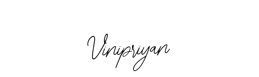 You should practise on your own different ways (Bearetta-2O07w) to write your name (Vinipriyan) in signature. don't let someone else do it for you. Vinipriyan signature style 12 images and pictures png