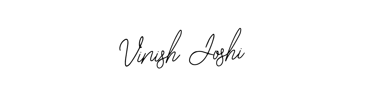 Make a beautiful signature design for name Vinish Joshi. With this signature (Bearetta-2O07w) style, you can create a handwritten signature for free. Vinish Joshi signature style 12 images and pictures png