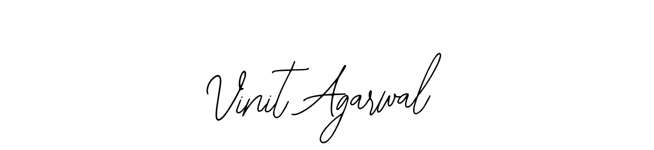 Use a signature maker to create a handwritten signature online. With this signature software, you can design (Bearetta-2O07w) your own signature for name Vinit Agarwal. Vinit Agarwal signature style 12 images and pictures png