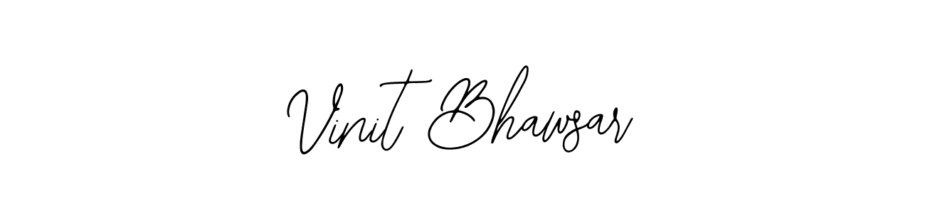 Also we have Vinit Bhawsar name is the best signature style. Create professional handwritten signature collection using Bearetta-2O07w autograph style. Vinit Bhawsar signature style 12 images and pictures png