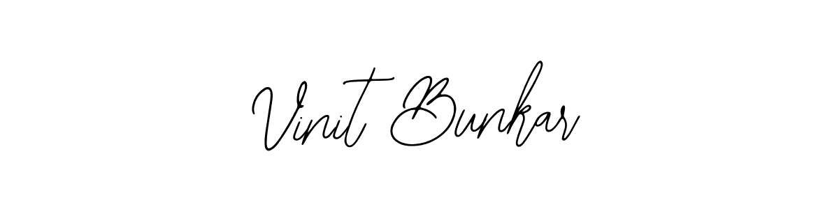 The best way (Bearetta-2O07w) to make a short signature is to pick only two or three words in your name. The name Vinit Bunkar include a total of six letters. For converting this name. Vinit Bunkar signature style 12 images and pictures png