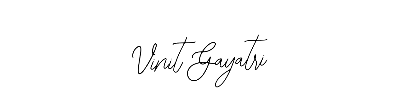 Bearetta-2O07w is a professional signature style that is perfect for those who want to add a touch of class to their signature. It is also a great choice for those who want to make their signature more unique. Get Vinit Gayatri name to fancy signature for free. Vinit Gayatri signature style 12 images and pictures png