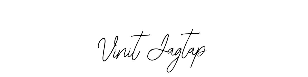 How to make Vinit Jagtap name signature. Use Bearetta-2O07w style for creating short signs online. This is the latest handwritten sign. Vinit Jagtap signature style 12 images and pictures png