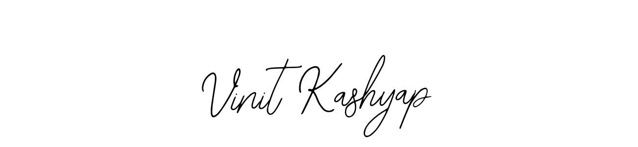 How to make Vinit Kashyap signature? Bearetta-2O07w is a professional autograph style. Create handwritten signature for Vinit Kashyap name. Vinit Kashyap signature style 12 images and pictures png