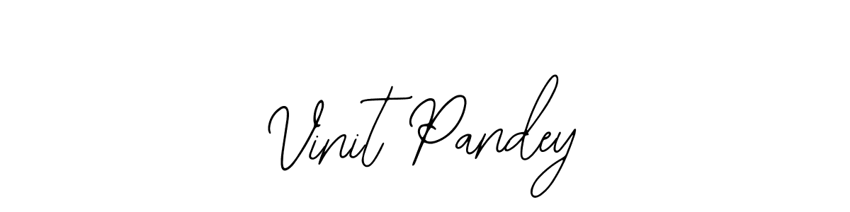 if you are searching for the best signature style for your name Vinit Pandey. so please give up your signature search. here we have designed multiple signature styles  using Bearetta-2O07w. Vinit Pandey signature style 12 images and pictures png