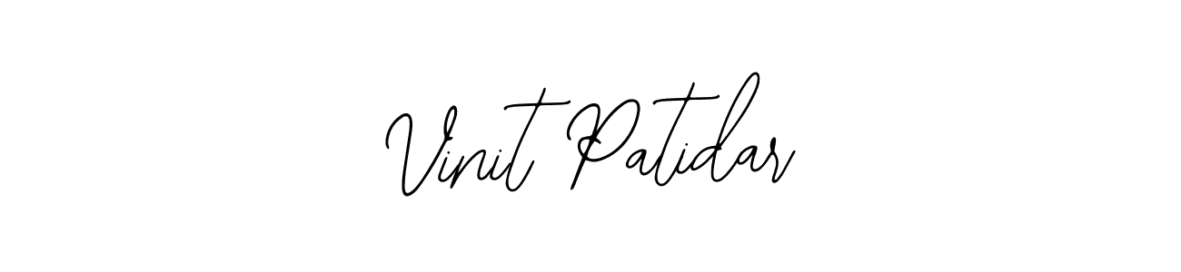 This is the best signature style for the Vinit Patidar name. Also you like these signature font (Bearetta-2O07w). Mix name signature. Vinit Patidar signature style 12 images and pictures png