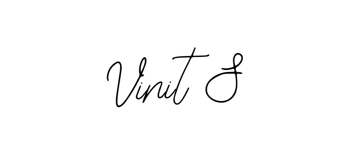 Similarly Bearetta-2O07w is the best handwritten signature design. Signature creator online .You can use it as an online autograph creator for name Vinit S. Vinit S signature style 12 images and pictures png