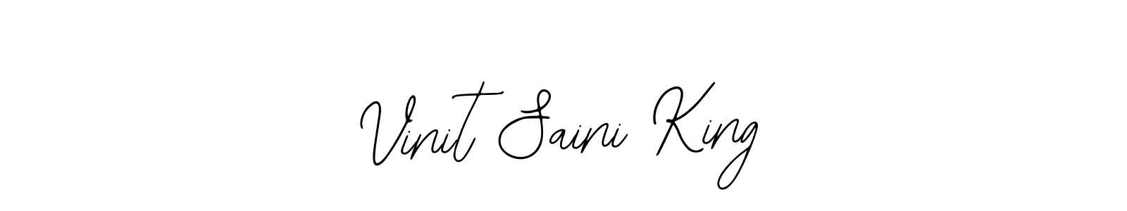 This is the best signature style for the Vinit Saini King name. Also you like these signature font (Bearetta-2O07w). Mix name signature. Vinit Saini King signature style 12 images and pictures png