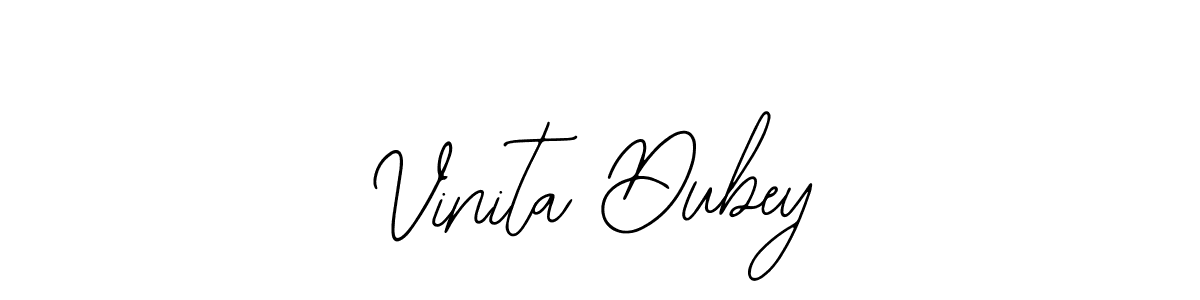 How to make Vinita Dubey signature? Bearetta-2O07w is a professional autograph style. Create handwritten signature for Vinita Dubey name. Vinita Dubey signature style 12 images and pictures png