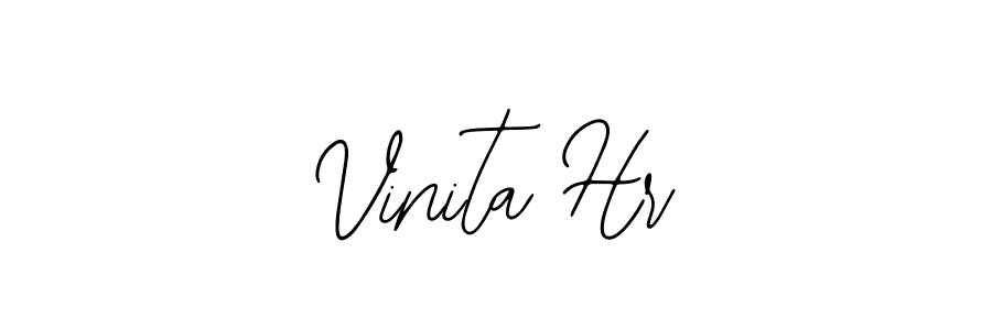 Similarly Bearetta-2O07w is the best handwritten signature design. Signature creator online .You can use it as an online autograph creator for name Vinita Hr. Vinita Hr signature style 12 images and pictures png