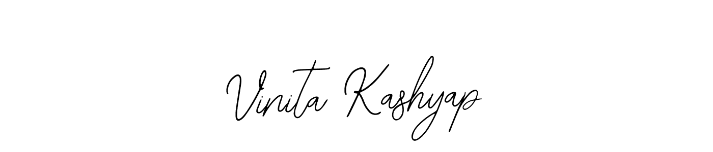 if you are searching for the best signature style for your name Vinita Kashyap. so please give up your signature search. here we have designed multiple signature styles  using Bearetta-2O07w. Vinita Kashyap signature style 12 images and pictures png