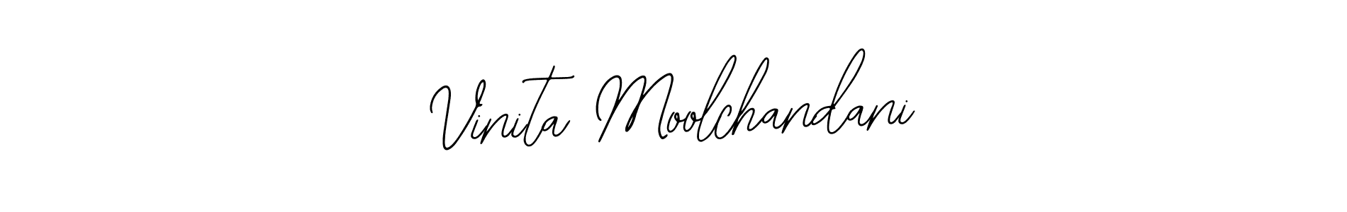 Use a signature maker to create a handwritten signature online. With this signature software, you can design (Bearetta-2O07w) your own signature for name Vinita Moolchandani. Vinita Moolchandani signature style 12 images and pictures png