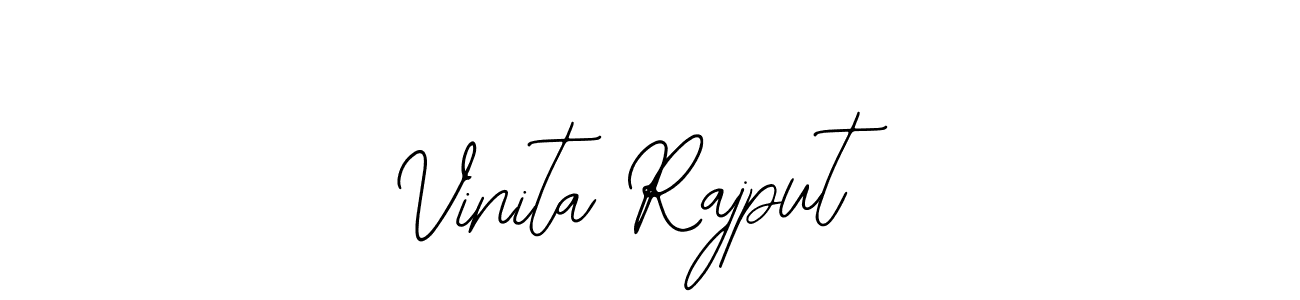 if you are searching for the best signature style for your name Vinita Rajput. so please give up your signature search. here we have designed multiple signature styles  using Bearetta-2O07w. Vinita Rajput signature style 12 images and pictures png