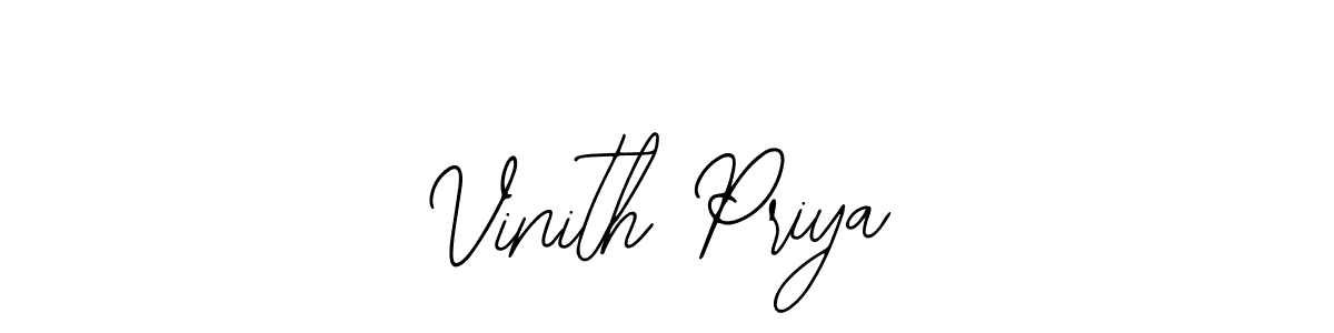 Also You can easily find your signature by using the search form. We will create Vinith Priya name handwritten signature images for you free of cost using Bearetta-2O07w sign style. Vinith Priya signature style 12 images and pictures png