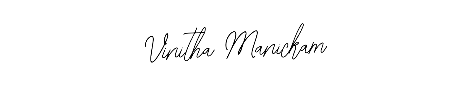 Make a short Vinitha Manickam signature style. Manage your documents anywhere anytime using Bearetta-2O07w. Create and add eSignatures, submit forms, share and send files easily. Vinitha Manickam signature style 12 images and pictures png