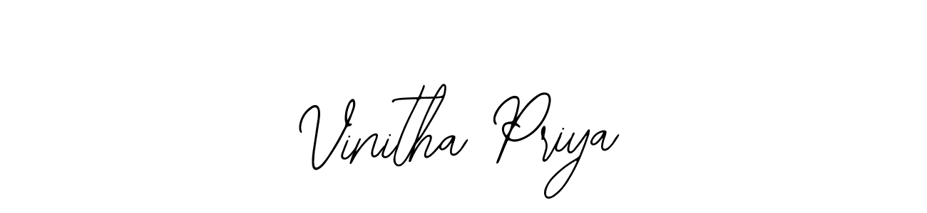 Make a short Vinitha Priya signature style. Manage your documents anywhere anytime using Bearetta-2O07w. Create and add eSignatures, submit forms, share and send files easily. Vinitha Priya signature style 12 images and pictures png