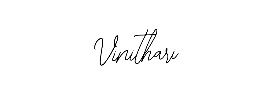 Use a signature maker to create a handwritten signature online. With this signature software, you can design (Bearetta-2O07w) your own signature for name Vinithari. Vinithari signature style 12 images and pictures png