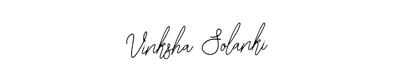 Make a beautiful signature design for name Vinksha Solanki. With this signature (Bearetta-2O07w) style, you can create a handwritten signature for free. Vinksha Solanki signature style 12 images and pictures png