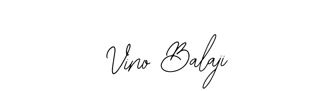 Also You can easily find your signature by using the search form. We will create Vino Balaji name handwritten signature images for you free of cost using Bearetta-2O07w sign style. Vino Balaji signature style 12 images and pictures png