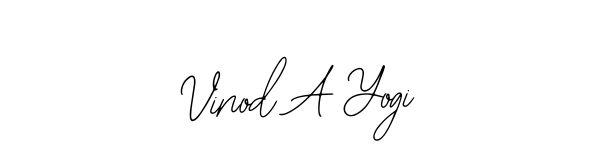 Similarly Bearetta-2O07w is the best handwritten signature design. Signature creator online .You can use it as an online autograph creator for name Vinod A Yogi. Vinod A Yogi signature style 12 images and pictures png