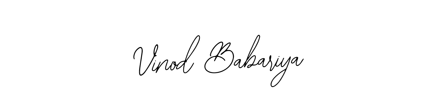 The best way (Bearetta-2O07w) to make a short signature is to pick only two or three words in your name. The name Vinod Babariya include a total of six letters. For converting this name. Vinod Babariya signature style 12 images and pictures png