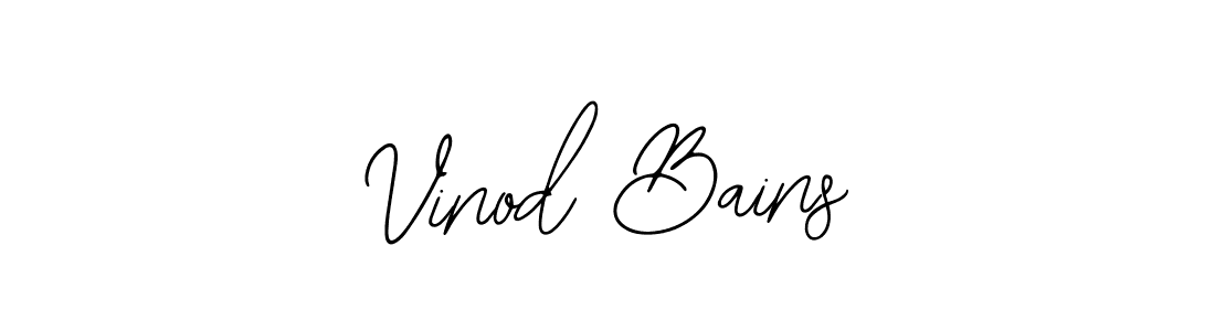 Also You can easily find your signature by using the search form. We will create Vinod Bains name handwritten signature images for you free of cost using Bearetta-2O07w sign style. Vinod Bains signature style 12 images and pictures png
