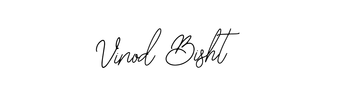 How to make Vinod Bisht name signature. Use Bearetta-2O07w style for creating short signs online. This is the latest handwritten sign. Vinod Bisht signature style 12 images and pictures png