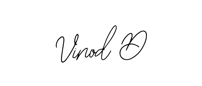 Use a signature maker to create a handwritten signature online. With this signature software, you can design (Bearetta-2O07w) your own signature for name Vinod D. Vinod D signature style 12 images and pictures png