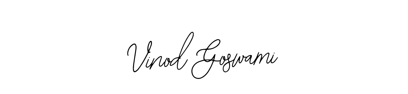 The best way (Bearetta-2O07w) to make a short signature is to pick only two or three words in your name. The name Vinod Goswami include a total of six letters. For converting this name. Vinod Goswami signature style 12 images and pictures png