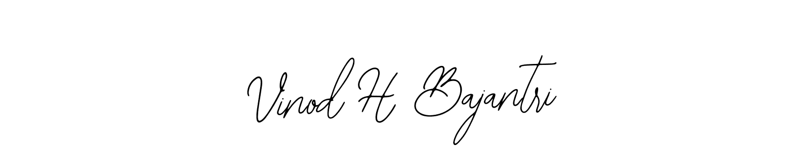 Design your own signature with our free online signature maker. With this signature software, you can create a handwritten (Bearetta-2O07w) signature for name Vinod H Bajantri. Vinod H Bajantri signature style 12 images and pictures png