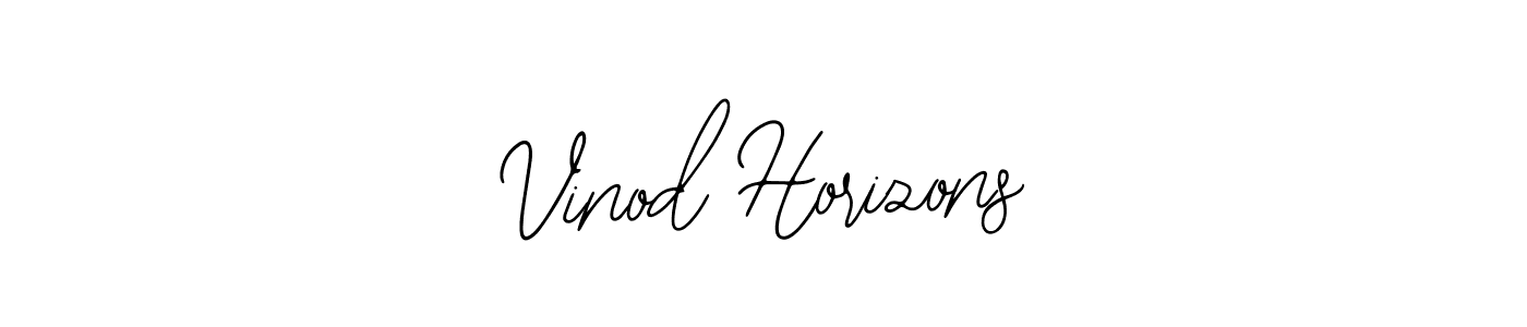 How to make Vinod Horizons name signature. Use Bearetta-2O07w style for creating short signs online. This is the latest handwritten sign. Vinod Horizons signature style 12 images and pictures png