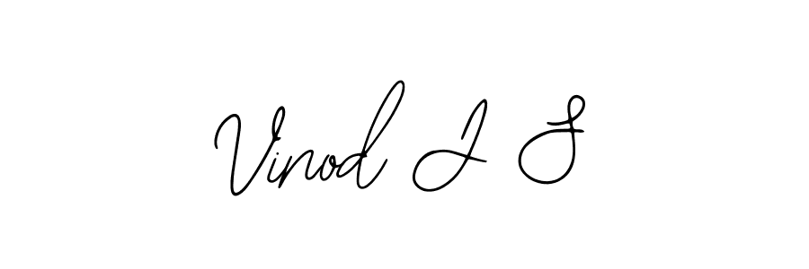 Design your own signature with our free online signature maker. With this signature software, you can create a handwritten (Bearetta-2O07w) signature for name Vinod J S. Vinod J S signature style 12 images and pictures png