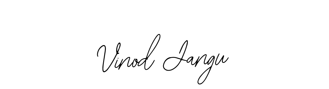 Make a beautiful signature design for name Vinod Jangu. Use this online signature maker to create a handwritten signature for free. Vinod Jangu signature style 12 images and pictures png