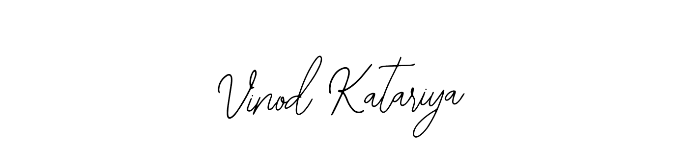 Design your own signature with our free online signature maker. With this signature software, you can create a handwritten (Bearetta-2O07w) signature for name Vinod Katariya. Vinod Katariya signature style 12 images and pictures png