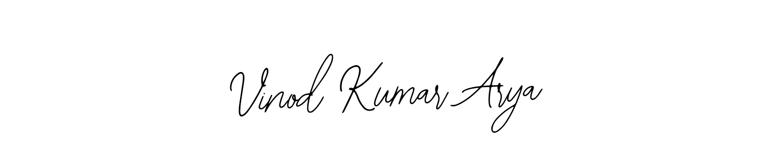 Also You can easily find your signature by using the search form. We will create Vinod Kumar Arya name handwritten signature images for you free of cost using Bearetta-2O07w sign style. Vinod Kumar Arya signature style 12 images and pictures png