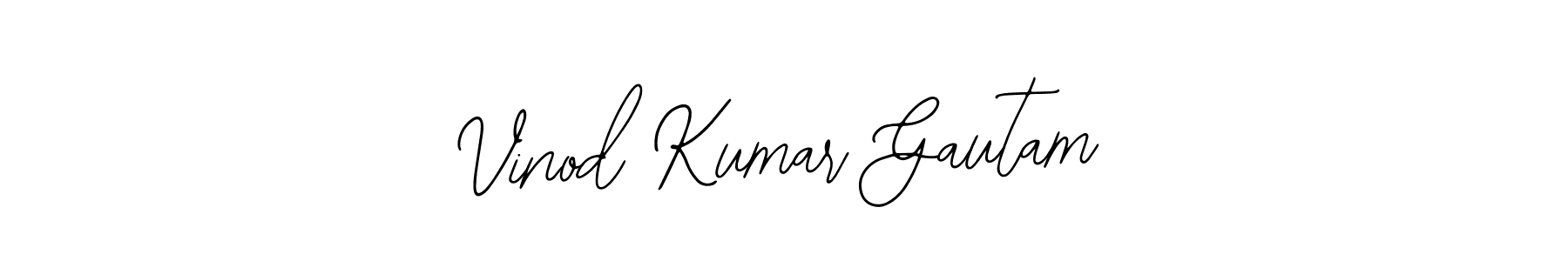 Use a signature maker to create a handwritten signature online. With this signature software, you can design (Bearetta-2O07w) your own signature for name Vinod Kumar Gautam. Vinod Kumar Gautam signature style 12 images and pictures png