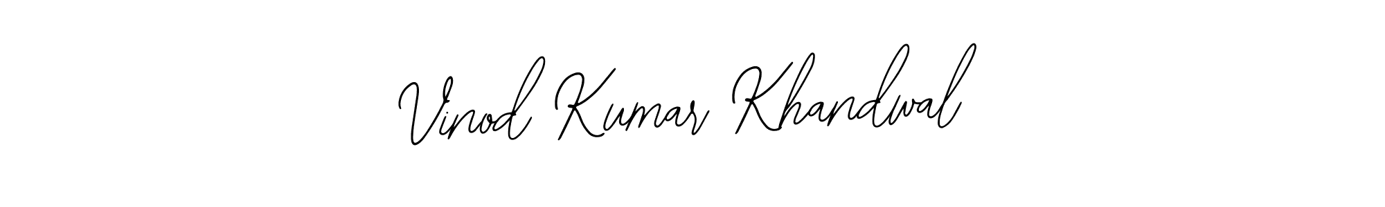 Make a short Vinod Kumar Khandwal signature style. Manage your documents anywhere anytime using Bearetta-2O07w. Create and add eSignatures, submit forms, share and send files easily. Vinod Kumar Khandwal signature style 12 images and pictures png
