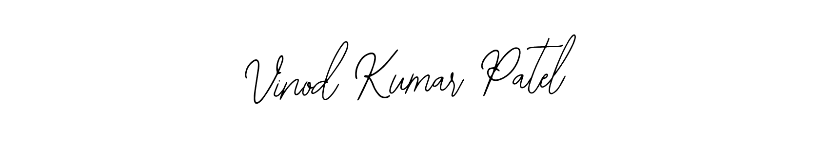 You should practise on your own different ways (Bearetta-2O07w) to write your name (Vinod Kumar Patel) in signature. don't let someone else do it for you. Vinod Kumar Patel signature style 12 images and pictures png