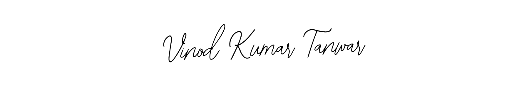 How to make Vinod Kumar Tanwar name signature. Use Bearetta-2O07w style for creating short signs online. This is the latest handwritten sign. Vinod Kumar Tanwar signature style 12 images and pictures png