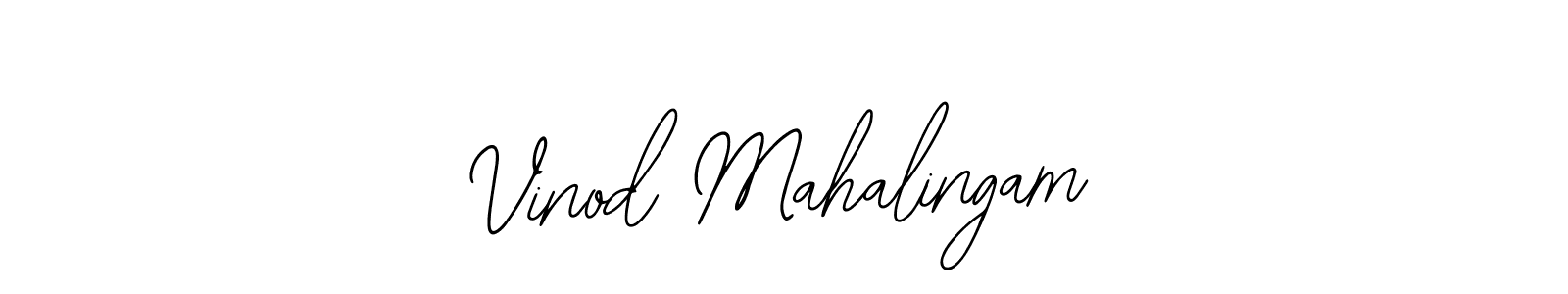 if you are searching for the best signature style for your name Vinod Mahalingam. so please give up your signature search. here we have designed multiple signature styles  using Bearetta-2O07w. Vinod Mahalingam signature style 12 images and pictures png