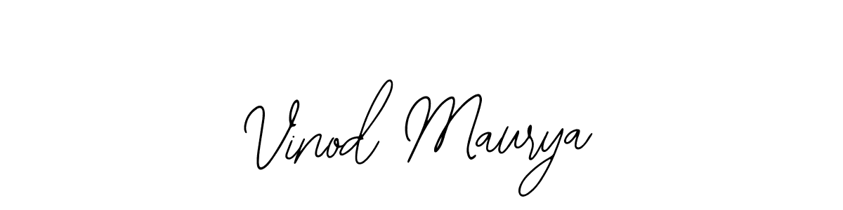 Use a signature maker to create a handwritten signature online. With this signature software, you can design (Bearetta-2O07w) your own signature for name Vinod Maurya. Vinod Maurya signature style 12 images and pictures png