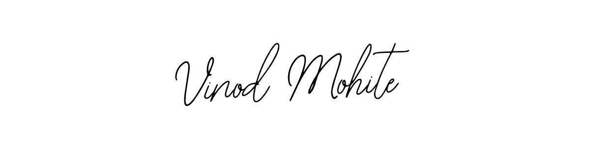 if you are searching for the best signature style for your name Vinod Mohite. so please give up your signature search. here we have designed multiple signature styles  using Bearetta-2O07w. Vinod Mohite signature style 12 images and pictures png