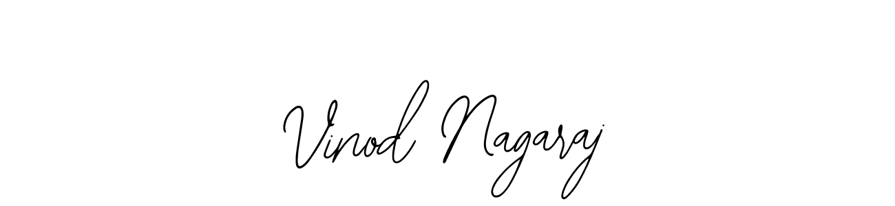 How to make Vinod Nagaraj name signature. Use Bearetta-2O07w style for creating short signs online. This is the latest handwritten sign. Vinod Nagaraj signature style 12 images and pictures png