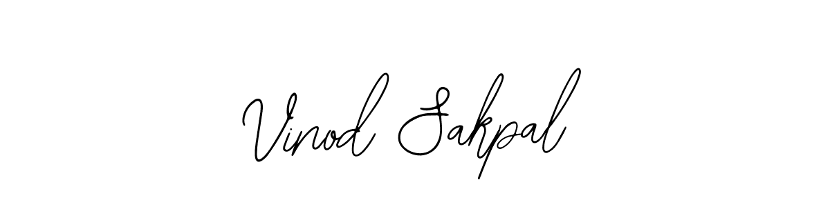 Use a signature maker to create a handwritten signature online. With this signature software, you can design (Bearetta-2O07w) your own signature for name Vinod Sakpal. Vinod Sakpal signature style 12 images and pictures png