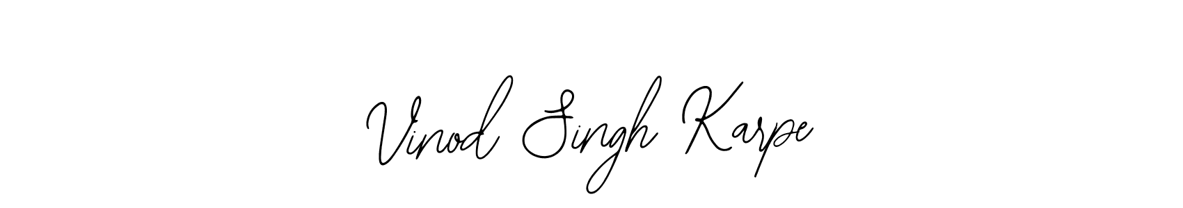 Bearetta-2O07w is a professional signature style that is perfect for those who want to add a touch of class to their signature. It is also a great choice for those who want to make their signature more unique. Get Vinod Singh Karpe name to fancy signature for free. Vinod Singh Karpe signature style 12 images and pictures png