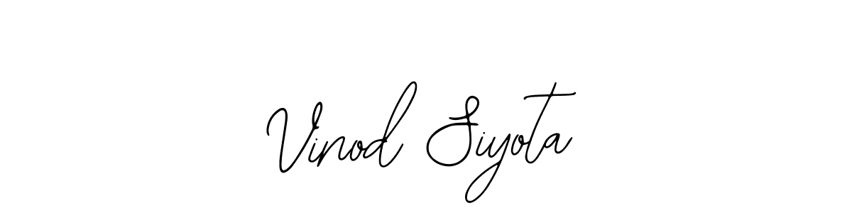 Make a beautiful signature design for name Vinod Siyota. With this signature (Bearetta-2O07w) style, you can create a handwritten signature for free. Vinod Siyota signature style 12 images and pictures png
